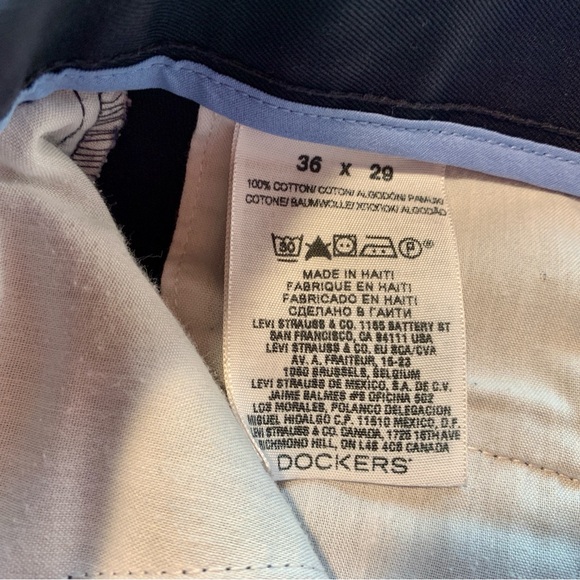 Men’s Dockers D3 36 x 29 Dark Navy Pleated pants - Picture 9 of 12